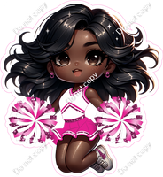 Cheerleader Jumping - Hot Pink