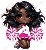 Cheerleader Jumping - Hot Pink