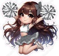 Cheerleader Jumping - Silver