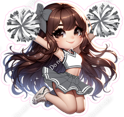 Cheerleader Jumping - Silver