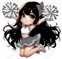 Cheerleader Jumping - Silver