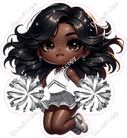 Cheerleader Jumping - Silver