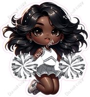 Cheerleader Jumping - Silver