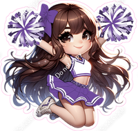 Cheerleader Jumping - Purple