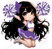 Cheerleader Jumping - Purple