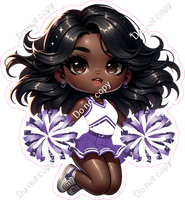 Cheerleader Jumping - Purple