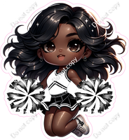 Cheerleader Jumping - Black