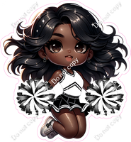 Cheerleader Jumping - Black