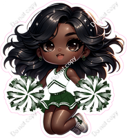 Cheerleader Jumping - Hunter Green