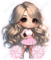 Cheerleader Posing - Baby Pink