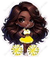 Cheerleader Posing - Yellow