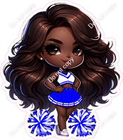 Cheerleader Posing - Blue