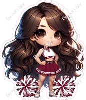 Cheerleader Posing - Burgundy