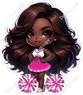 Cheerleader Posing - Hot Pink