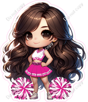 Cheerleader Posing - Hot Pink