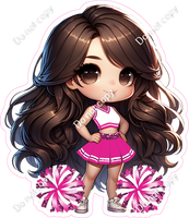 Cheerleader Posing - Hot Pink