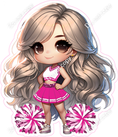 Cheerleader Posing - Hot Pink