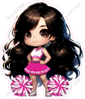 Cheerleader Posing - Hot Pink