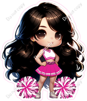 Cheerleader Posing - Hot Pink