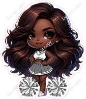 Cheerleader Posing - Silver