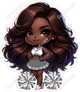 Cheerleader Posing - Silver