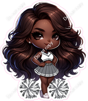 Cheerleader Posing - Silver