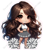 Cheerleader Posing - Silver