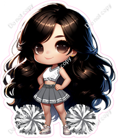 Cheerleader Posing - Silver