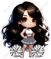 Cheerleader Posing - Silver