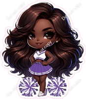 Cheerleader Posing - Purple