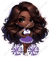 Cheerleader Posing - Purple