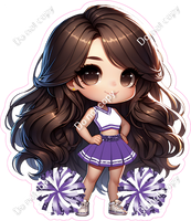 Cheerleader Posing - Purple