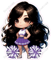 Cheerleader Posing - Purple