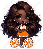 Cheerleader Posing - Orange