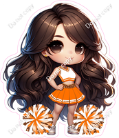 Cheerleader Posing - Orange