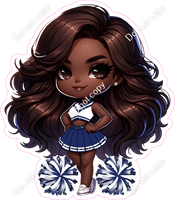 Cheerleader Posing - Navy Blue