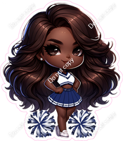 Cheerleader Posing - Navy Blue