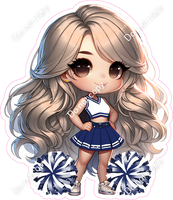 Cheerleader Posing - Navy Blue
