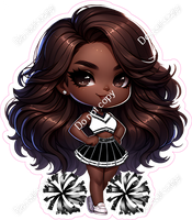 Cheerleader Posing - Black