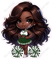 Cheerleader Posing - Hunter Green