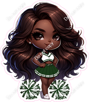 Cheerleader Posing - Hunter Green