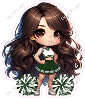 Cheerleader Posing - Hunter Green