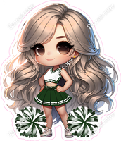 Cheerleader Posing - Hunter Green