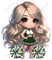 Cheerleader Posing - Hunter Green