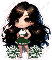 Cheerleader Posing - Hunter Green