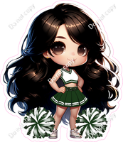 Cheerleader Posing - Hunter Green