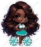 Cheerleader Posing - Teal