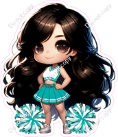 Cheerleader Posing - Teal