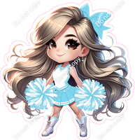 Cheerleader Standing - Baby Blue