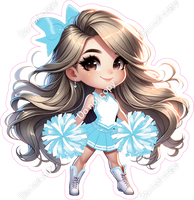Cheerleader Standing - Baby Blue